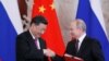 Președintele Vladimir Putin cu omologul său chinez Xi Jinping astăzi la Moscova