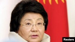 Outgoing Kyrgyz President Roza Otunbaeva