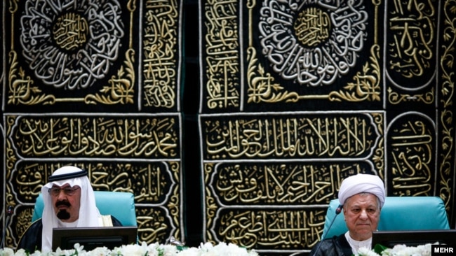 Hasehmi Rafsanjani and late King Abdullah of Saudi Arabia