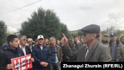 Актюбинцы выступили в поддержку жанаозенцев. 4 сентября 2019 года.