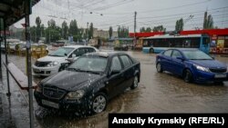 Ливень в Симферополе, 7 июня 2019 год 