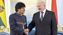 Маралес і Лукашэнка ў Менску, 4 верасьня 2013