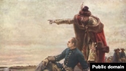 Карл XII и Иван Мазепа после битвы