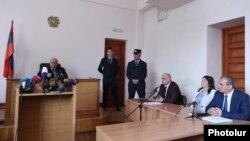 Armenia -- A court in Yerevan starts the trial of former Deputy Defense Minister Manvel Grigorian and his wife Nazik Amirian, May 2, 2019.