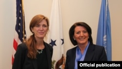 Samantha Power dhe Atifete Jahjaga, 29 janar 2014, New York