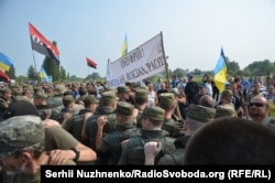 Під час хресної ходи УПЦ (Московського патріархату). Околиця Борисполя, 25 липня 2016 року