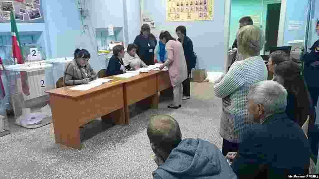 A polling station in Tatarstan