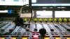 Czech Republic -- A headphone lying on sound board in in Farda studio