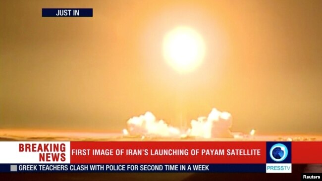 IRAN -- The Payam satellite is launched in Iran, January 15, 2019