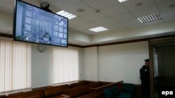 Хамзат Бакаєв брав участь у засіданні суду в Москві через відеозв’язок, 1 квітня 2015 року