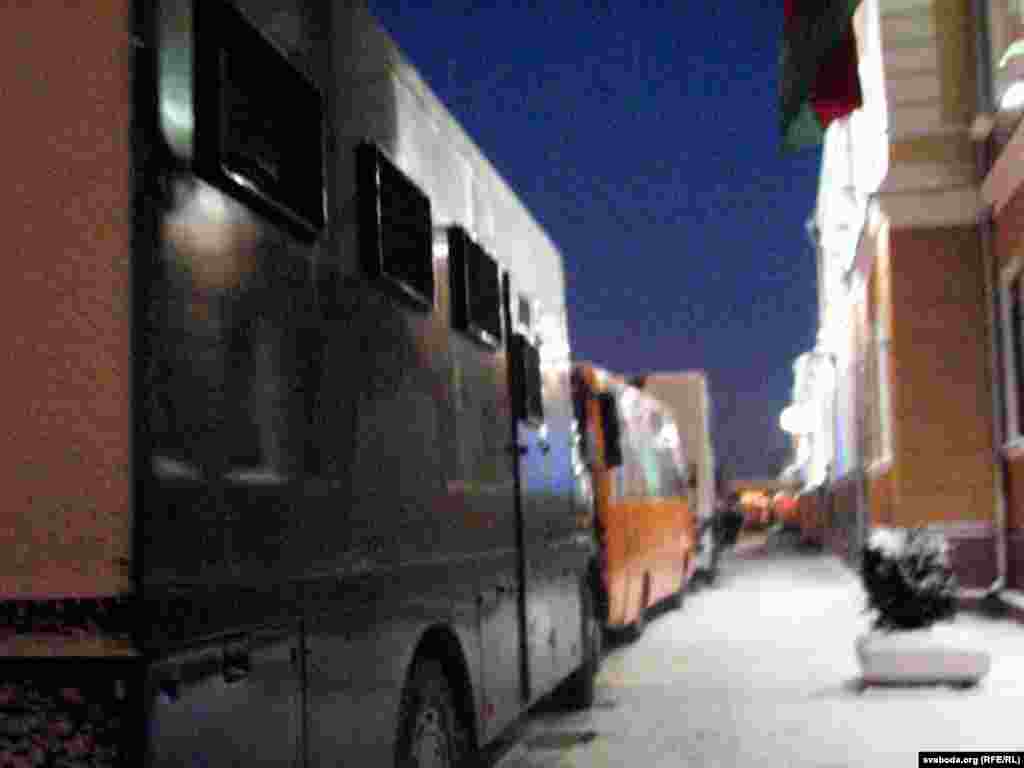 ...including with paddy wagons.