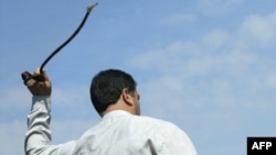 A public flogging in Iran (file photo)