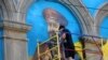 У Запоріжжі відновлюють мурал із портретом полковника армії УНР Болбочана