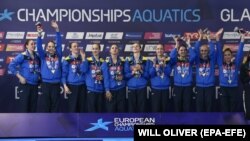 Українська збірна з синхронного плавання на Чемпіонаті Європи у Глазго