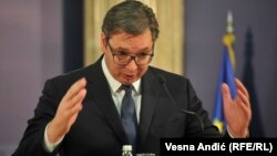 Српскиот претседател Александар Вучиќ
