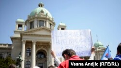 Protest u Beogradu protiv sporazuma, 26. april 2013.