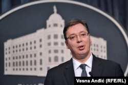 Serbian Prime Minister Aleksandar Vucic