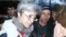 Russia -- Novaya Gazeta journalist Anna Politkovskaya, who was detained in Chechnya because she hadn't had proper documents for working in the Chechen Republic, is staying in the village of Khatuni with Russian paratroopers, 21 February 2001.