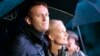 Russian opposition leader Aleksei Navalny and his wife Yulia (file photo)