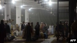 Жарылыс болған ислам орталығы. Пешавар. 16 қаңтар 2014 жыл. 