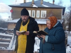 Молебен в Белозерске