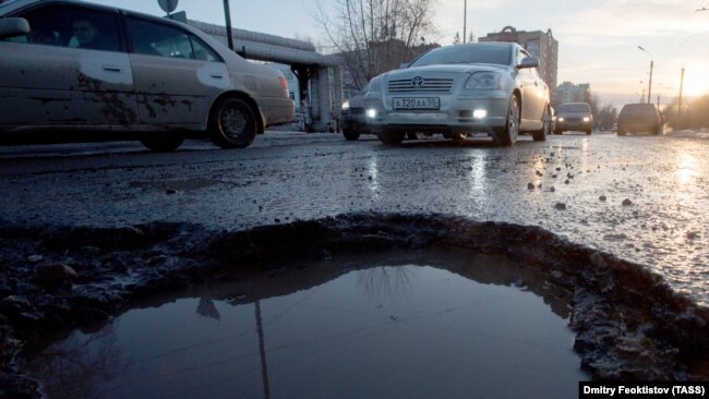 Rrugë të thyera në Omsk
