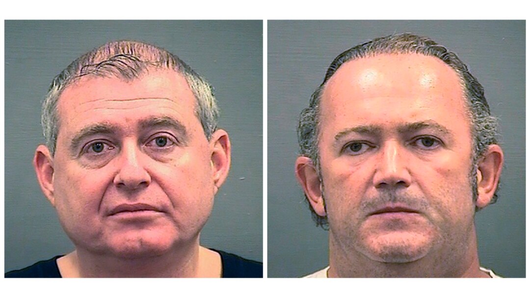 Lev Parnas (left) and Igor Fruman were arrested on October 9.