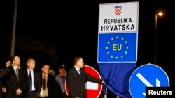 Граница между Хорватией и Сербией теперь стала и границей Евросоюза