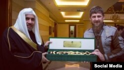 Рамзан Кадыров и генсек Всемирной исламской лиги Мухаммад аль-Иса в Чечне 