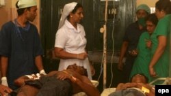 مصدومان حادثه انفجاردر سریلانکا
