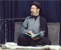 Mojtaba Khamenei during a religious lecture. Undated.