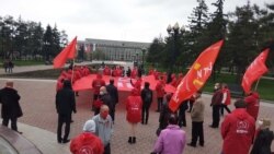 Шествие 9 мая 2020 года в центре Иркутска