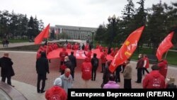 Шествие 9 мая 2020 года в центре Иркутска
