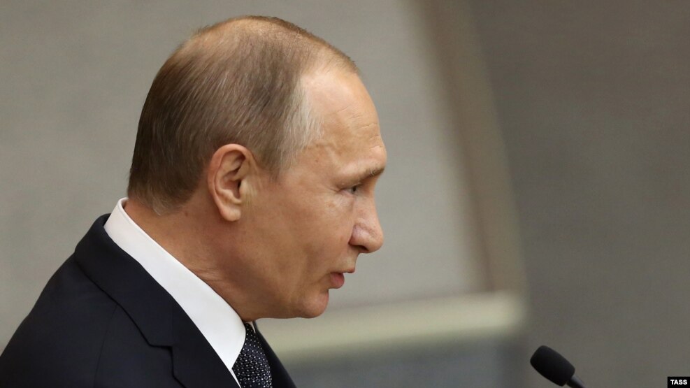 Vladimir Putin gjatë fjalimit të sotëm në Dumën e Rusisë