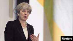 Premierul britanic Theresa May , 17 mai 2017