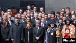 Официальные лица Армении участия в факельном шествии не принимали