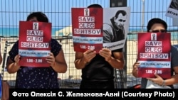 Акція на підтримку Олега Сенцова у Тель-Авіві (Ізраїль), 1 червня 2018 року