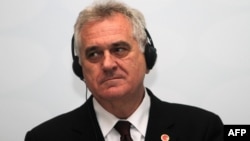 Српскиот претседател Томислав Николиќ.