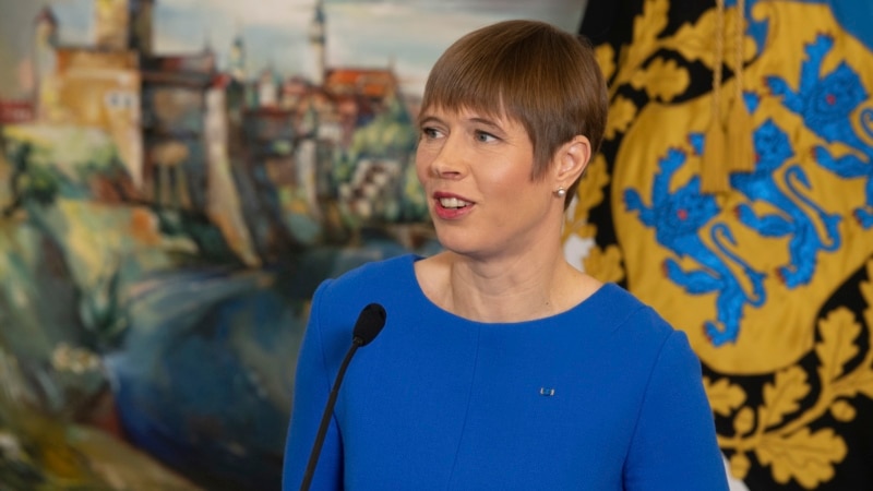 Прэзыдэнтка Эстоніі адмовілася ад падарунка расейскай амбасады з анэксаванага Крыму