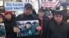 Kazakhstan – the mourning rally in memory of civil activist Dulat Agadil wich died in a Nur-Sultan city police detention center. Shymkent, 27Feb2020