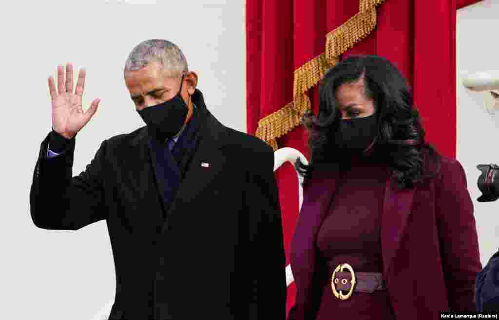 Поранешниот претседател на САД Барак Обама со сопругата Мишел