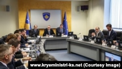 Pamje nga një mbledhje e Qeverisë së Kosovës