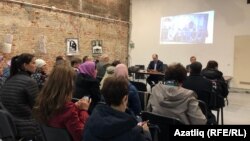 A roundtable event at the Sakharov Center in Moscow in 2019