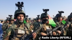 FILE: Afghan National Army (ANA) soldiers prepared for a military operation in Balkh Province in February.