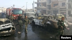 Homs şəhərində törədilmiş qoşa partlayışda azı 57 nəfər həlak olub