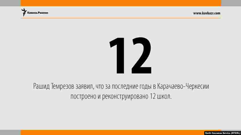 14.06.2017 // Рашид Темрезов заявил, что за последние годы в Карачаево-Черкесии построено и реконструировано 12 школ