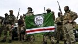 UKRAINE – Fighters of the Dzhokhar Dudayev battalion, who fight on the side of Ukraine in the war with Russia, during training near Kyiv, August 27, 2022