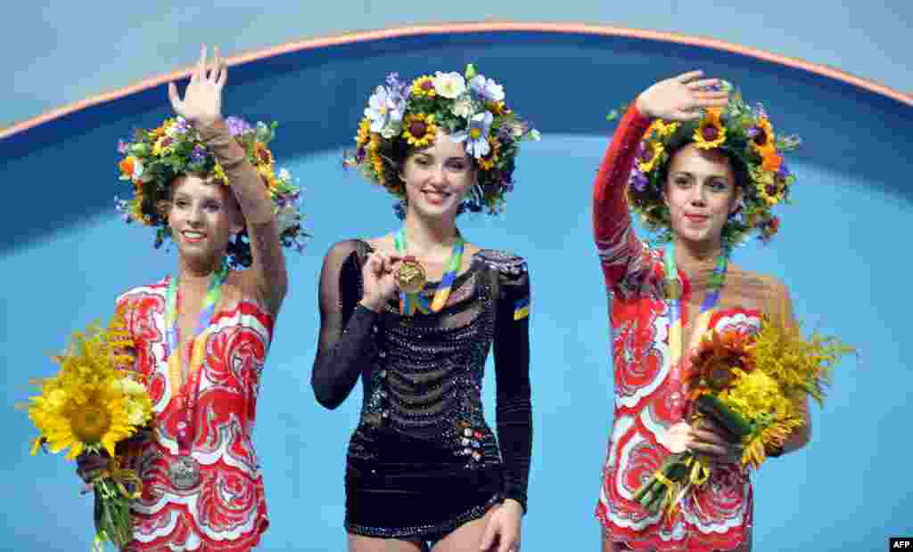Українка Ганна Різатдінова стала чемпіонкою світу з художньої гімнастики у вправі з обручем, Київ, 28 серпня