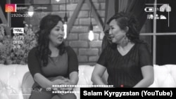 Ведущие проекта "Салам, Кыргызстан" Жайнагуль Атаханова и Назира Жетигенова. 