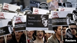 Բողոքի ակցիա Թուրքիայում Հրանտ Դինքի սպանության յոթերորդ տարելիցի օրը, 19-ը հունվարի, 2014